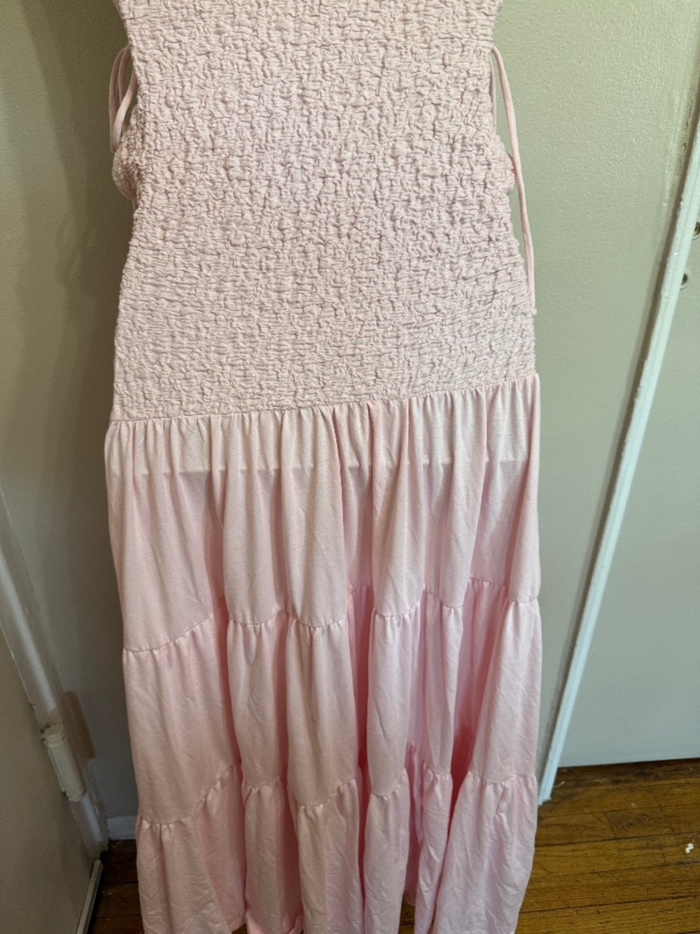FREE PEOPLE - Free-est -‎ Sterling Maxi Dress in Pink Chalk - L - NWT $98 - Picture 6 of 9